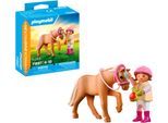 Konstruktions-Spielset PLAYMOBIL "Mädchen mit Pony (71887), Duo Pack", bunt, Spielbausteine, Kinder, Kunststoff, Konstruktions-Spielset, Made in Europe