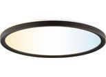 HANSEATIC LED Panel "DLP220A", schwarz, 1, Ø 29,3cm H: 2,9cm, 1 Stk., Leuchten, Deckenlampe, Deckenleuchte, dimmbar, CCT über Wandschalter, Backlight, LED Panel