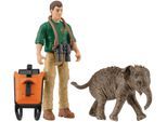 Spielfigur SCHLEICH "POCKET SET, Forscher auf Exkursion (81476)", bunt, Spielfiguren, Kinder, Kunststoff, Spielfigur
