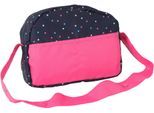 Puppen Wickeltasche CHIC2000 "Jeans Grey", blau (konfetti pink), Puppenausstattungen, KinderB:29cm H:22cm T:9cm, Polyester, Puppen Wickeltasche, B:29cm H:22cm T:9cm