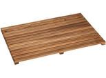 Duschmatte WENKO "Modell Indoor & Outdoor", braun, H:2,5mm, Holz, Badematten, Duschmatte, Duschrost aus Akazienholz, stabil, rutschhemmende Unterseite