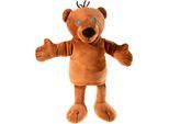Handpuppe HEUNEC "JANOSCH, Kleiner Bär, 22 cm", braun, Puppen, KinderB:13cm, Handpuppe, enthält recyceltes Material, B:13cm