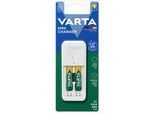 VARTA Batterie-Ladegerät "Mini Charger", weiß, B:4,3cm H:10,25cm T:6,3cm, Ladegeräte, Batterie-Ladegerät