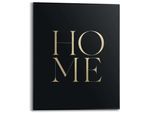 Poster REINDERS "Home", schwarz (farbe bild(er): schwarz), B:40cm H:50cm T:1,6cm, MDF, Bilder, Poster