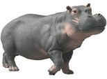 Spielfigur SCHLEICH "WILD LIFE, Flusspferd (14938)", grau, Spielfiguren, Kinder, Kunststoff, Spielfigur
