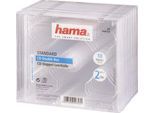 HAMA CD-Hülle "CD Doppel Leerhülle Standard, 10er-Pack, Transparent Schutzhülle Cover", transparent, B:12,5cm H:10,6cm T:14,3cm, Hüllen, CD-Hülle