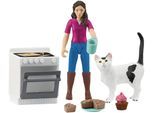 Spielfigur SCHLEICH "POCKET SET, Backnachmittag (81470)", bunt, Spielfiguren, Kinder, Kunststoff, Spielfigur