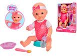 Babypuppe SIMBA "New Born Baby Hungry", pink, Puppen, Baby, Vinyl, Babypuppe, mit Funktionen, inklusive 5-tlg. Zubehör