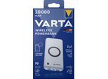 VARTA Batterie-Ladegerät "Wireless Power Bank 20.000", weiß, B:7,9cm H:16cm T:2,4cm, Ladegeräte, Batterie-Ladegerät
