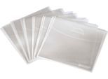 HAMA CD-Hülle "CD-/DVD-Schutzhüllen 100, Transparent, CD DVD Hülle", transparent, B:13,5cm H:5,8cm T:19cm, Hüllen, CD-Hülle