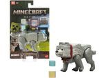 Actionfigur MATTEL "Minecraft Dennis der Wolf", grau, Spielfiguren, KinderB:10,2cm, Kunststoff, Actionfigur, B:10,2cm