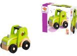 Spielzeug-Traktor EICHHORN, grün (bunt), Spielzeugfahrzeuge, KinderT:15cm, Holz, Spielzeug-Traktor, aus Holz, T:15cm