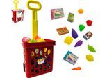 Spiel-Einkaufswagen HAPPY PEOPLE "Einkaufstrolley", bunt, Kinder-Einkaufswagen, Kinder, Kunststoff, Spiel-Einkaufswagen