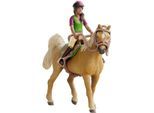 Spielfigur SCHLEICH "HORSE CLUB, Sarah & Mystery (42714)", bunt, Spielfiguren, Kinder, Kunststoff, Spielfigur, Made in Europe