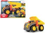 Spielzeug-LKW DICKIE TOYS "Volvo Power Dump Truck", gelb (gelb, grau), Spielzeugfahrzeuge, KinderT:30cm, Spielzeug-LKW, mit Licht und Sound, T:30cm