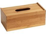 Papiertuchbox WENKO "Terra", beige (natur), B:25cm H:13cm T:25cm, Bambus, Aufbewahrungsboxen, Papiertuchbox, aus Bambus