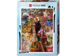 Puzzle HEYE "The Bookworm, Rebrush", bunt, Puzzles, KinderB:50cm H:70cm, Pappe, Motiv, Puzzle, Made in Germany, B:50cm H:70cm