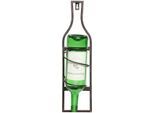 Flaschenhalter AMBIENTE HAUS "Flaschenständer zum hängen 45cm", braun (antikbraun), B:12cm H:45cm L:11cm, Eisen, Flaschenhalter, Flaschenhalter