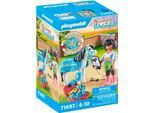 Konstruktions-Spielset PLAYMOBIL "Pferde-Therapeutin (71497), Horses of Waterfall", bunt, Spielbausteine, Kinder, Kunststoff, Konstruktions-Spielset, Made in Europe
