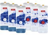 MIELE Feinwaschmittel "Set 6x Miele UltraPhase", transparent, 6 Stk., Reinigungsmittel, bestehend aus UltraPhase 1 und 2 – Halbjahresvorrat, Feinwaschmittel