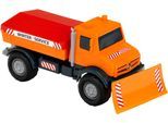 Spielzeug-Winterdienst KLEIN "Mercedes-Benz UNIMOG", orange, Spielzeugfahrzeuge, KinderB:11,5cm H:13cm T:30cm, Kunststoff, Spielzeug-Winterdienst, B:11,5cm H:13cm T:30cm