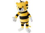 Plüschfigur HEUNEC "JANOSCH, Kleiner Tiger, 32 cm", gelb, Plüschfiguren, KinderB:15cm L:32cm T:10cm, Plüschfigur, enthält recyceltes Material, B:15cm L:32cm T:10cm