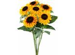 Kunstblume CREATIV GREEN "Sonnenblume", gelb, H:58cm Ø:12cm, Kunststoff, Polyester, Kunstpflanzen, Kunstblume