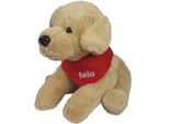 Kuscheltier HEUNEC "Golden Retriever, 38 cm", braun, Plüschfiguren, KinderH:38cm, Plüsch, Kuscheltier, mit rotem Halstuch und individueller Bestickung, H:38cm