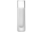 Dekovase LEONARDO "NOVARA satiniert", transparent (satiniert), B:4,5cm H:16,4cm T:4,5cm Ø:4,5cm, Glas, Vasen, Dekovase