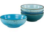Schale CREATABLE "NATURE COLLECTION", blau, Ø:16,5cm, Steinzeug, Schüsseln, Schale, Salatschale, Müslischale, in Naturfarben, Ø 16,5 cm