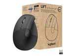 LOGITECH Maus "Lift for Business", schwarz, B:8,6cm H:7,6cm T:12cm, Computer-Mäuse, Maus