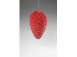 Weihnachtsfigur AM DESIGN "Zapfen mit samtweichem Flock", pink, H:17cm Ø:5cm, Kunststoff, Dekofiguren, Weihnachtsfigur, aus Kunststoff, BxH: 5x19cm, in pink oder braun