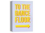 Leinwandbild REINDERS "Dancefloor", gelb (farbe bild(er): gelb), B:20cm H:30cm T:2,5cm, Leinwand, Bilder, Leinwandbild