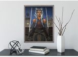 Wandbild KOMAR "Star Wars Ahsoka", bunt (farbe bild(er): bunt), Disney, 1 Stk., Vlies, Bilder, Wandbild, 40 x 50 cm (Breite x Höhe) - Kinderzimmer, Dekoration