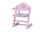 Puppenhochstuhl ROBA "Prinzessin Sophie", rosa (rosé), Puppenmöbel, KinderB:27,5cm H:42cm T:32cm, MDF, Massivholz, Puppenhochstuhl, B:27,5cm H:42cm T:32cm