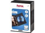 HAMA DVD-Hülle "DVD-Leerhülle Slim, 10er-Pack, Schwarz, Schutzhülle, Schutzcase", schwarz, B:13,6cm H:7cm T:19,2cm, Hüllen, DVD-Hülle