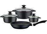 Topf-Set GSW "Gourmet Granit", schwarz, Töpfe, Topf-Set, Induktion