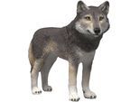 Spielfigur SCHLEICH "WILD LIFE, Amerikanischer Wolf (14991)", grau, Spielfiguren, Kinder, Kunststoff, Spielfigur