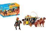 Konstruktions-Spielset PLAYMOBIL "Postkutschenüberfall im Wilden Westen (71862), History", bunt, Spielbausteine, Kinder, Kunststoff, Konstruktions-Spielset, Made in Europe