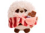 Kuscheltier NICI "mymochi, Set Panda Kono 8 cm mit Schokolade und Popcornkostüm", weiß, Plüschfiguren, KinderB:8cm H:8cm L:8cm, Kuscheltier, B:8cm H:8cm L:8cm