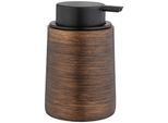Seifenspender WENKO "Palena", braun (braun, bronze, schwarz), Polyresin (Kunststein), Dosierspender, Seifenspender, Bronze, 250 ml