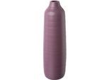 Bodenvase CREATIV DECO, lila (aubergine), H:40cm Ø:11cm, Keramik, Vasen, Bodenvase, besondere Oberflächenstruktur
