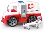 Spielzeug-Krankenwagen LENA "Truxx", rot (weiß, rot), Spielzeugfahrzeuge, KinderB:16cm H:17cm T:29cm, Kunststoff, Spielzeug-Krankenwagen, Made in Europe, B:16cm H:17cm T:29cm