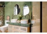 Dekospiegel MIRRORS AND MORE "Idona", gold (goldfarbig), B:60cm H:40cm, Metall, Spiegel, Dekospiegel, mit Metallrahmen