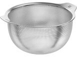 Küchensieb ZWILLING "Table", silberfarben, B:24cm H:11cm L:24cm Ø:24cm, Edelstahl 18/10, Küchensiebe, Küchensieb, 3-in-1-Funktion als Sieb, Seiher und Schale, Loch-Edelstahl, 24 cm
