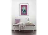 Wandbild KOMAR "Frozen Midnight Sun", rot (farbe bild(er): rot), Disney, 1 Stk., Vlies, Bilder, Wandbild, 50 x 70 cm (Breite x Höhe) - Kinderzimmer, Dekoration