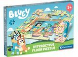 Puzzle CLEMENTONI "Quiz-Bodenpuzzle - Bluey", bunt, Puzzles, KinderB:62cm H:42cm, Pappe, Motiv, Puzzle, Made in Europe, B:62cm H:42cm
