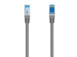 HAMA LAN-Kabel "Netzwerkkabel CAT-6, 1 Gbit/s, F/UTP geschirmt 10 m", grau, 1.000cmcm, Kabel, LAN-Kabel