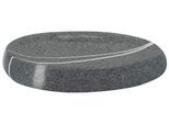 Seifenschale KLEINE WOLKE "Stones", grau, H:2cm, Polyresin, Seifenhalter, Seifenschale, in verschiedenen Farben