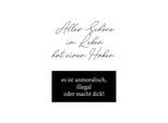 Wanddekoobjekt QUEENCE "Alles Schöne im Leben hat einen Haken: ...", schwarz (schwarz, weiß), B:30cm H:45cm T:0,1cm, Stahl, Wanddekoobjekte, Wanddekoobjekt, Stahlschild, Blechschild, Spruch, Witzig, Wanddeko, retro, 20x30cm